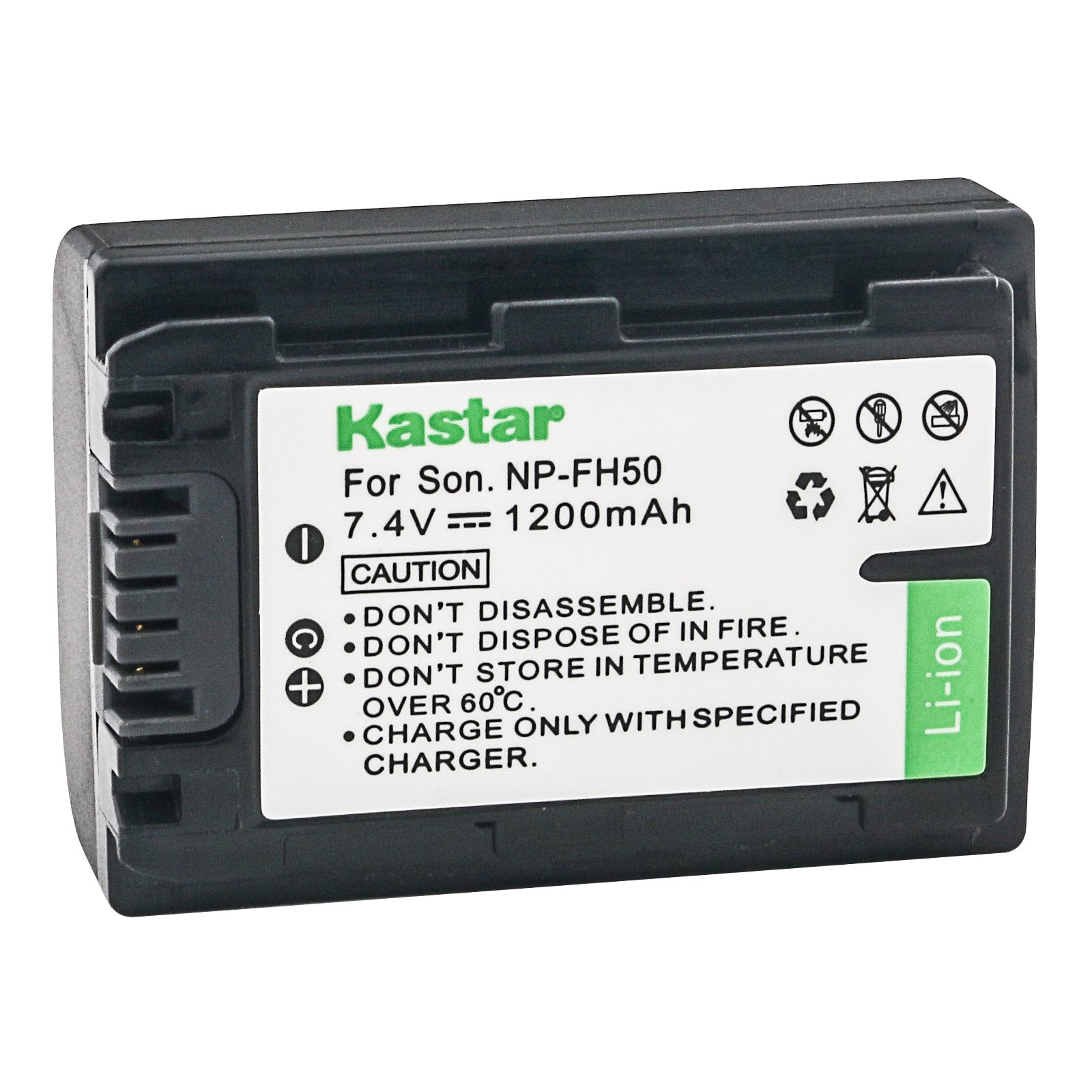 Kastar High Capacity Lithium-Ion Replacement Battery for Sony Camcorders - Compatible with DCR-SX30/SX31/SX40/SX50/SX60 & HDR-TG1/TG3/TG5/TG7 & HXR-MC1 - Perfect for Travel Vlogging, Home Movies and Professional Video Recording