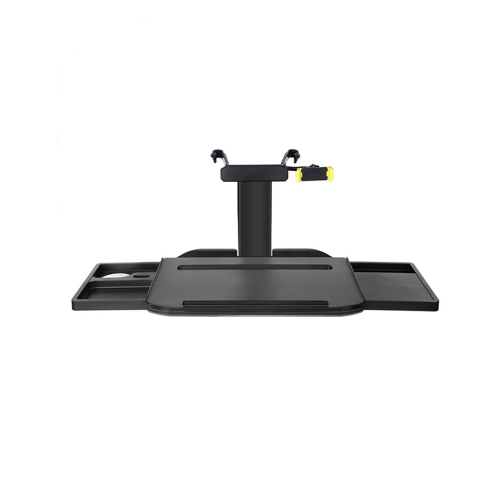 2-in-1 Foldable Car Steering Wheel & Rear Seat Tray - Adjustable Height & Angle Portable Desk with Phone Holder for Office Work, Dining & Road Trips