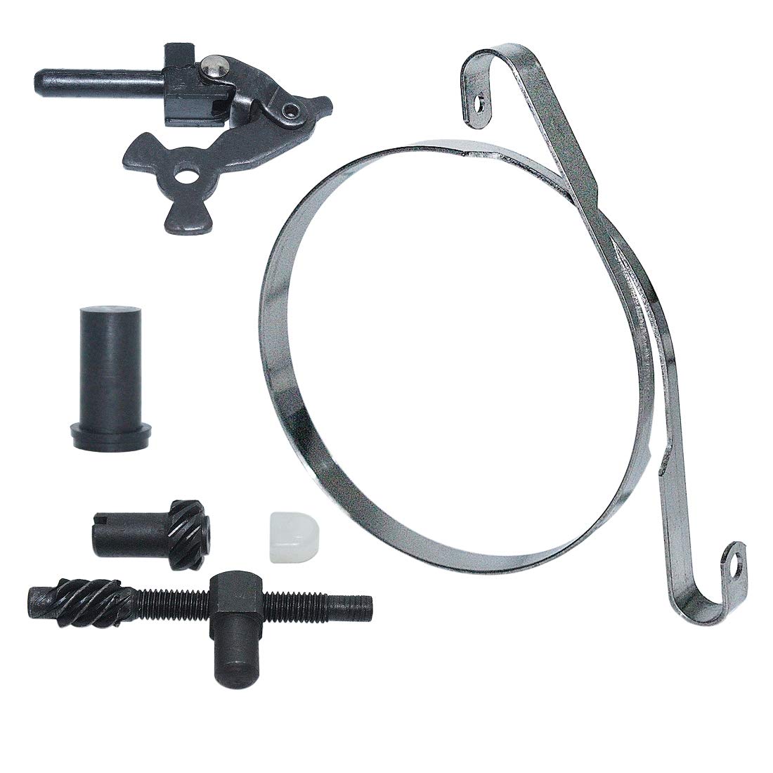 Husqvarna 445 450 Chainsaw Chain Brake Band Adjuster & Knee Joint Bushing Kit (Part# 575260403, 537043001) - Replacement Parts for Chainsaw Maintenance & Repair