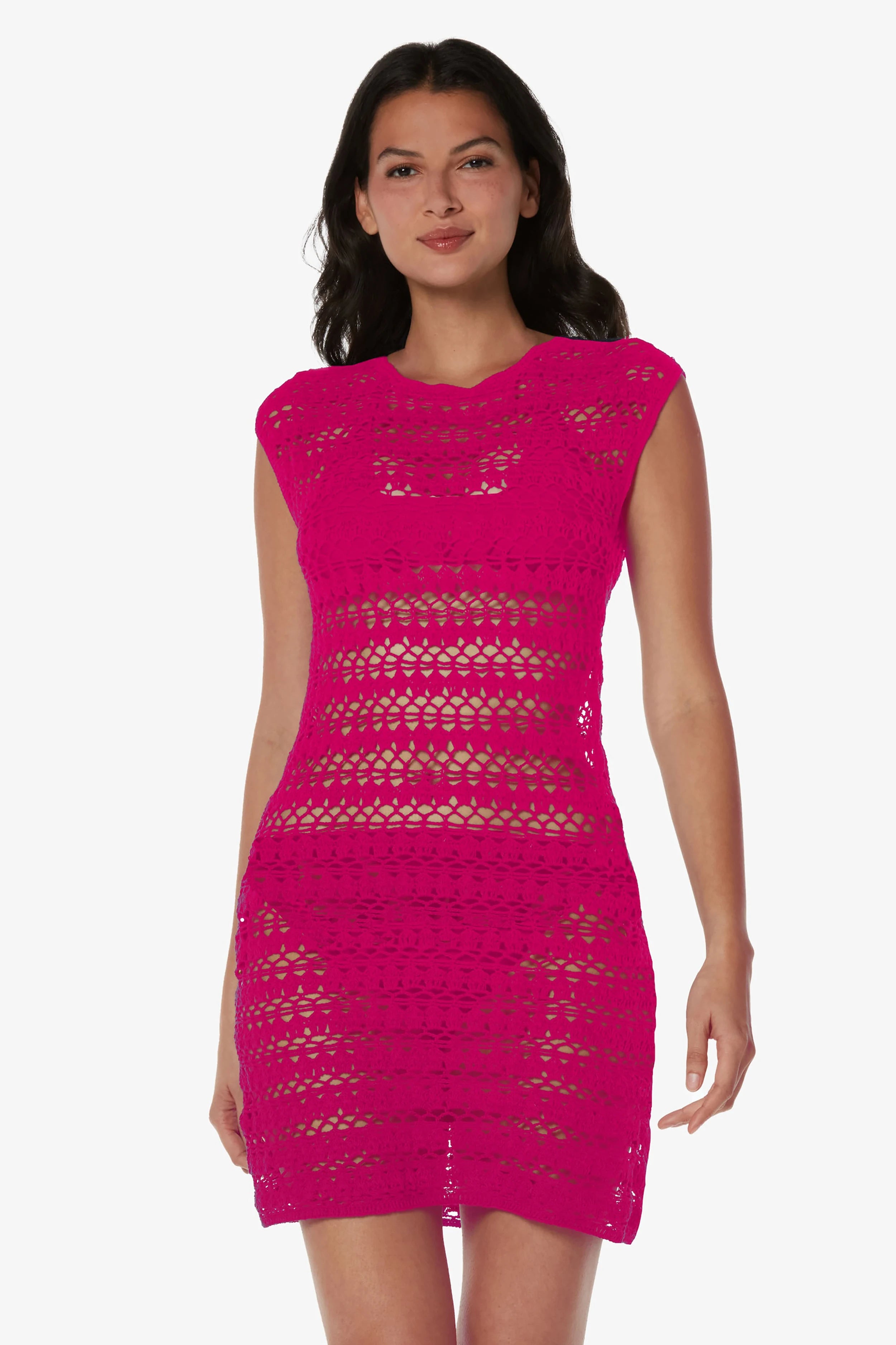 Kendall Crochet Dress for Women - Lotus Pink Summer Boho Maxi Dress | Perfect for Beach Vacations, Music Festivals & Date Nights