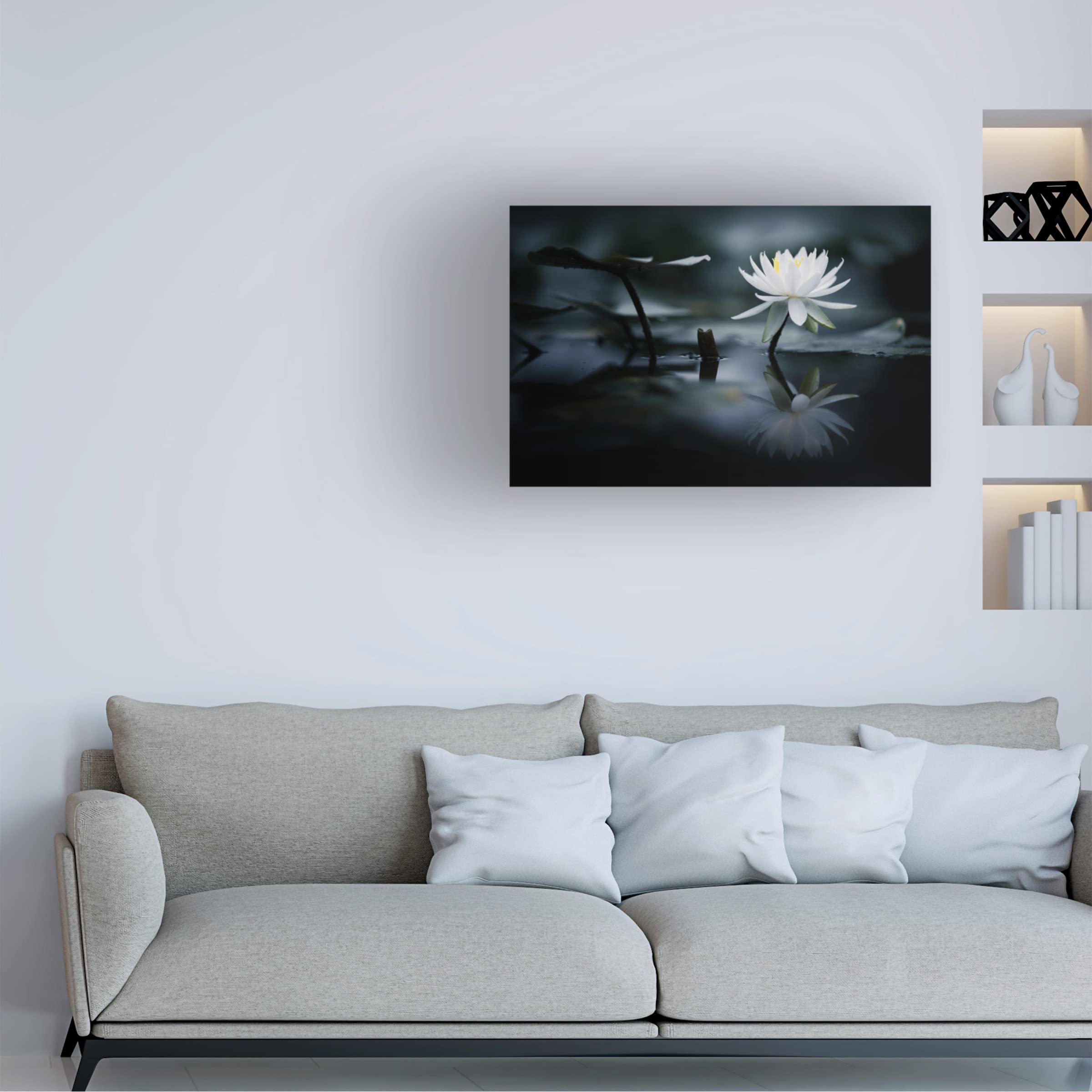 Trademark Fine Art 'Reflection' Canvas Wall Art by Takashi Suzuki - Modern Abstract Painting for Living Room, Bedroom & Office Decor