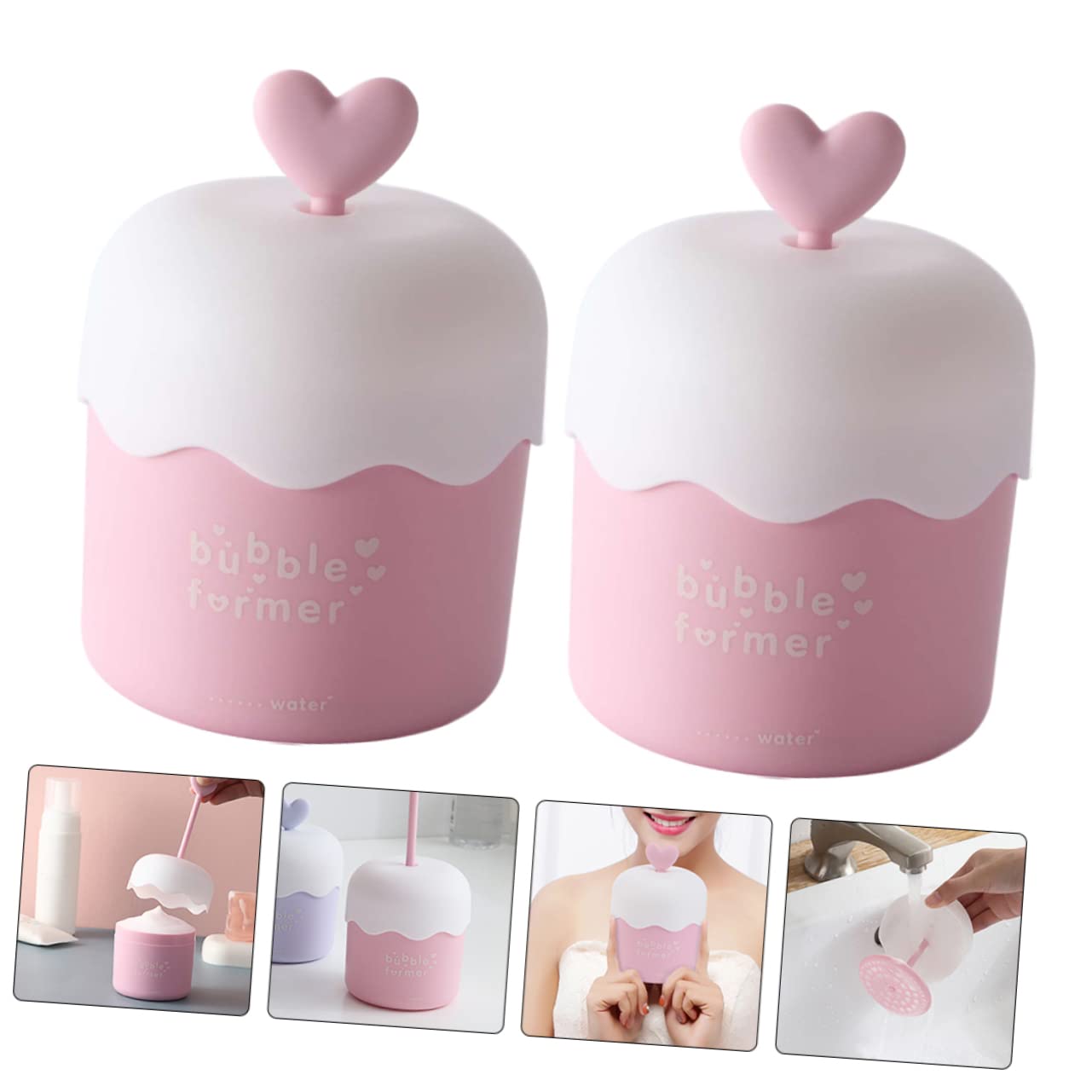 2 Pack Portable Face Wash Foam Maker Cup - Bubbler Bubble Maker for Gentle Facial Cleansing, Travel-Friendly Foaming Cup for Skincare Routine | Perfect for Daily Face Washing & Travel Essentials