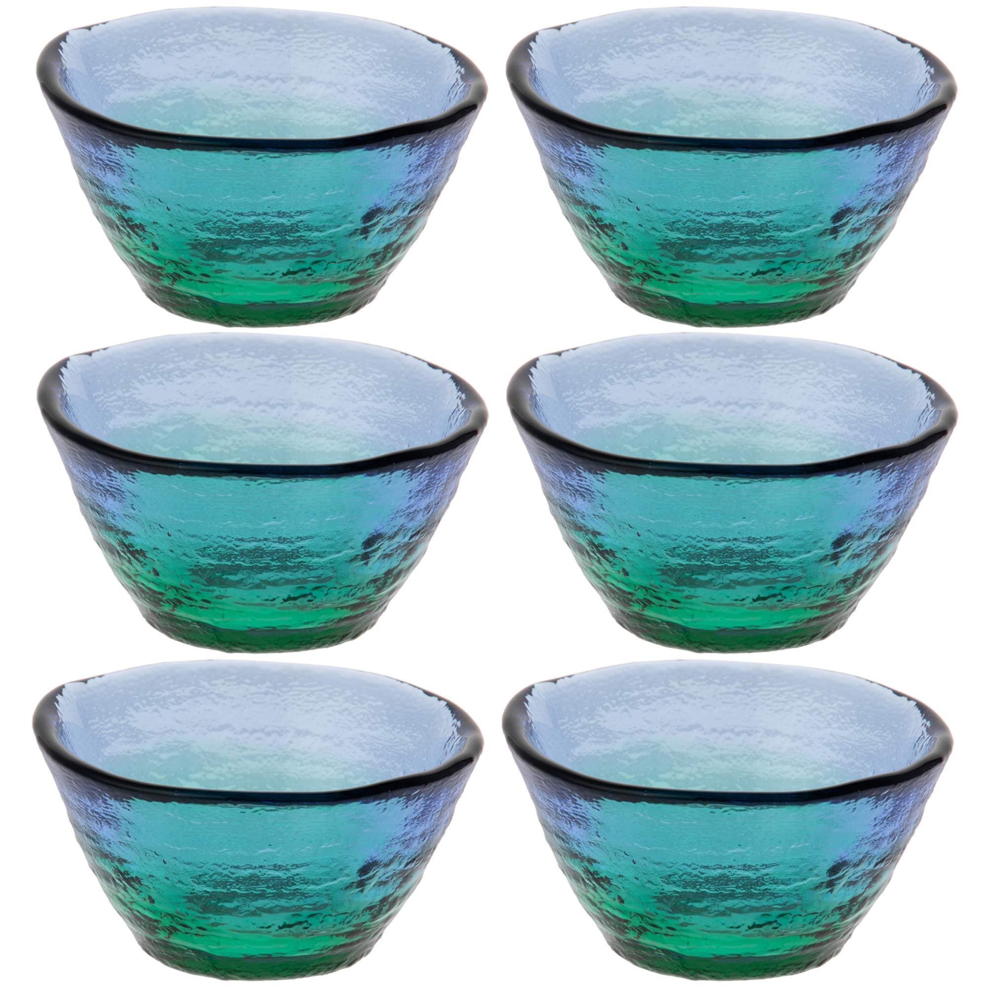 Premium Japanese Sake Cup - Toyo Sasaki Glass WA54CB/EG Clear Gui Cup 1.4 fl oz (40ml) Coral Sea Design - Authentic Handcrafted in Japan - Perfect for Sake Tasting, Japanese Tea Ceremonies & Elegant Dinner Parties