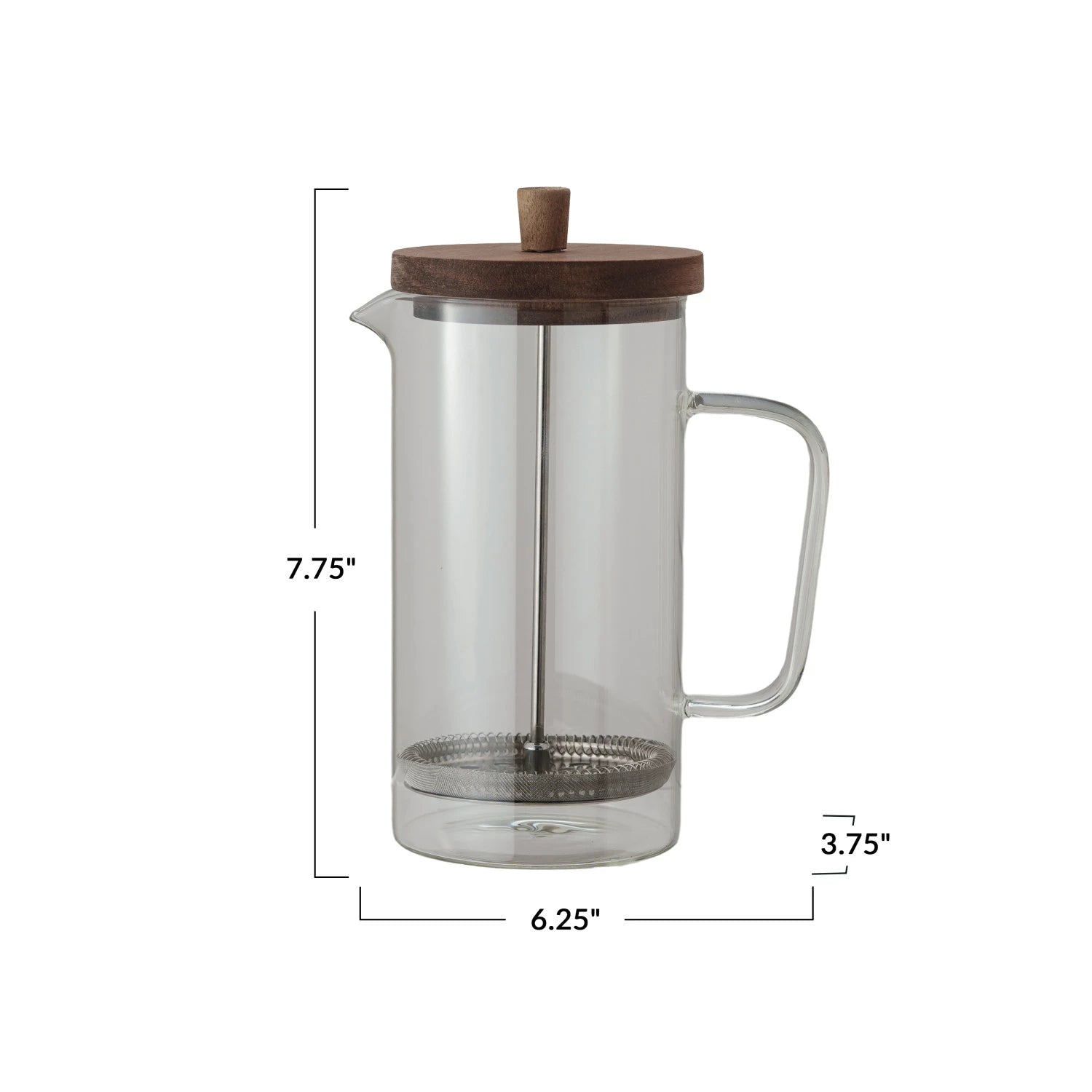 Premium French Press Coffee Maker - 34oz Stainless Steel & Heat-Resistant Glass for Rich, Bold Coffee - Perfect for Home, Office & Camping Use