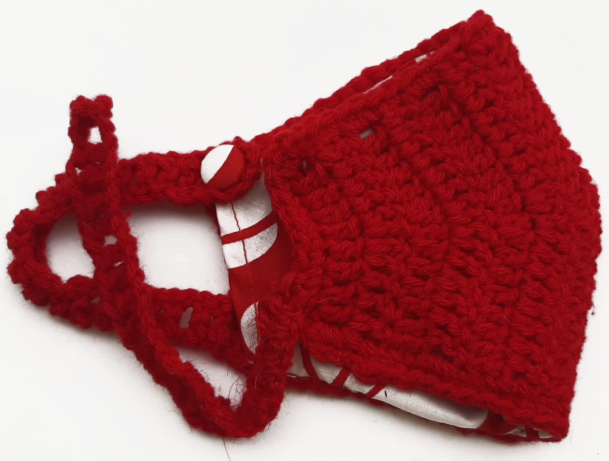 My Little Princess Handmade Wool Crochet Face Mask for Kids - Soft, Breathable & Adjustable (Multiple Colors) - Perfect for School, Playdates & Outdoor Activities (MLP-CR-Kids Mask002)