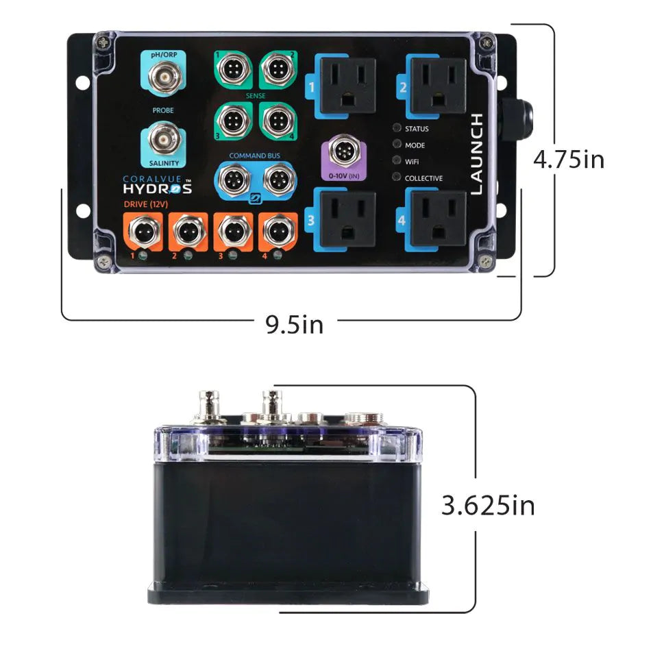 Hydros Launch Aquarium Controller - Smart Water Monitoring System for Fish Tanks & Reef Aquariums | Perfect for Home, Office & Aquatic Hobbyists