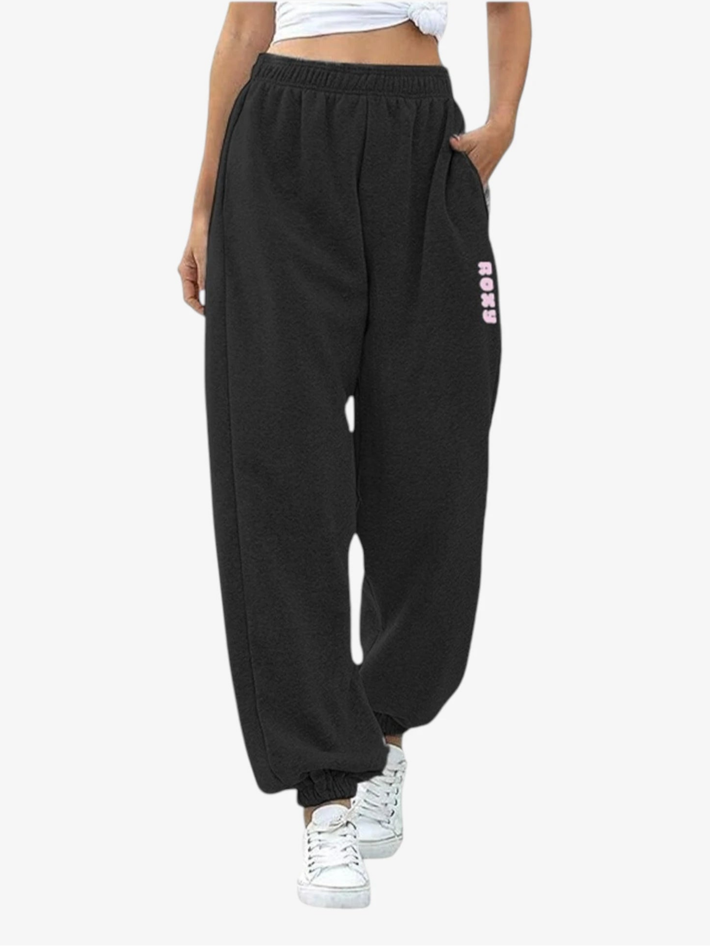 ROXY Move On Up Black Pants - Women's High Waisted Stretch Yoga Pants for Workout, Running & Casual Wear