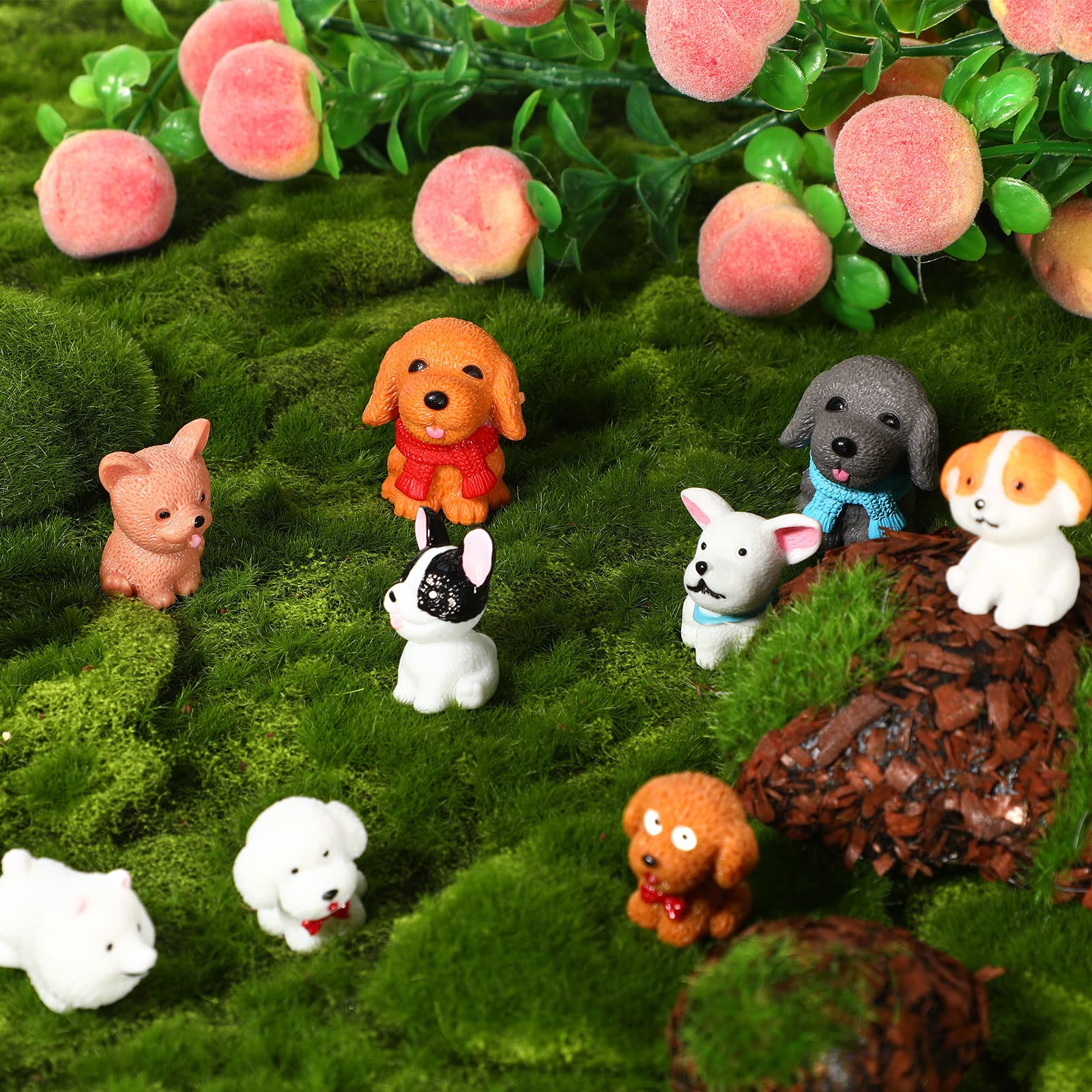 Marsui 40 Pcs Mini Realistic Dog Figurines Set - Detailed Puppy Animal Toys for Kids Birthday, Christmas & Easter Decorations | Cake Toppers, Party Favors, Educational Play & Collectibles