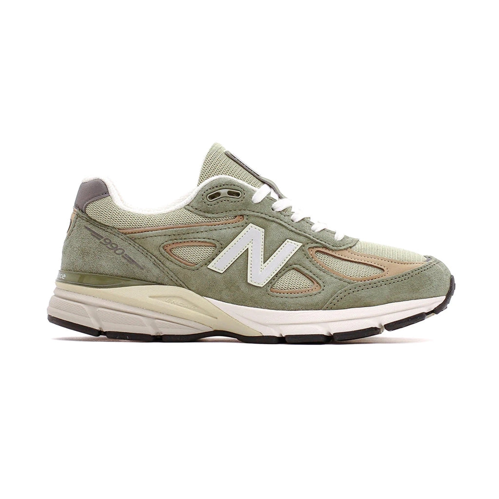 New Balance 990V4 U990GT4 Olive Unisex Running Shoes - Made in USA | Comfortable Sneakers for Walking, Jogging & Casual Wear