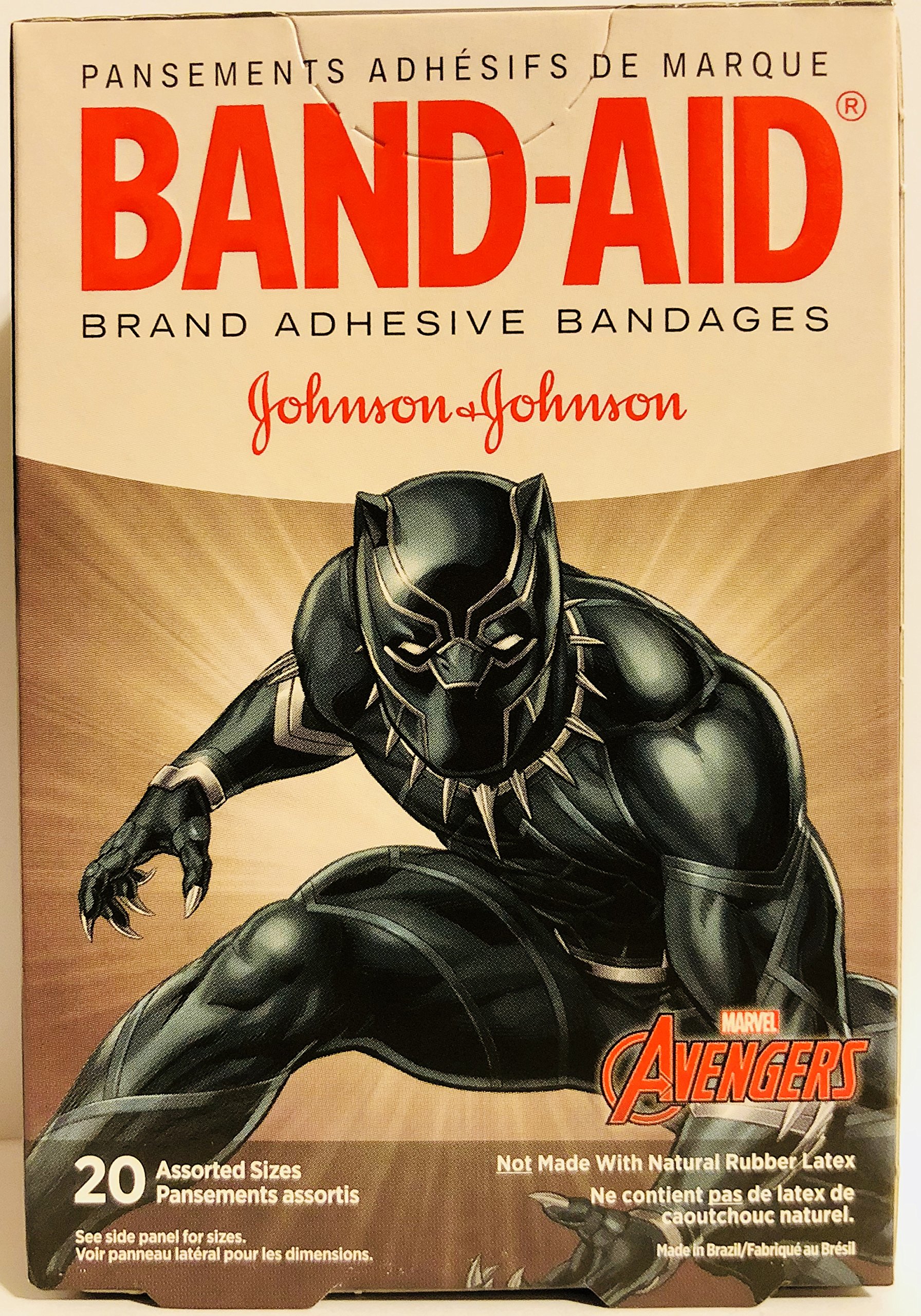 BAND-AID® Brand MARVEL Avengers Adhesive Bandages - 20 Count - First Aid for Kids, Cuts, Scrapes & Minor Wounds - Perfect for School, Home & Travel First Aid Kits