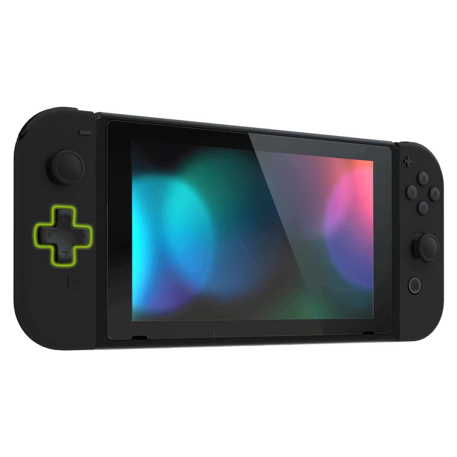 eXtremeRate Black D-Pad Replacement Shell Kit with Buttons for Nintendo Switch - Upgrade Your Gaming Controller for Enhanced Gameplay