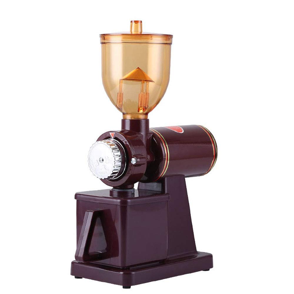Premium Electric Burr Coffee Grinder - Conical Burr Mill with Adjustable Grind Settings for Coffee Beans, Spices, Nuts & Grains (110V, Red) - Perfect for Home Kitchens, Offices & Camping Use