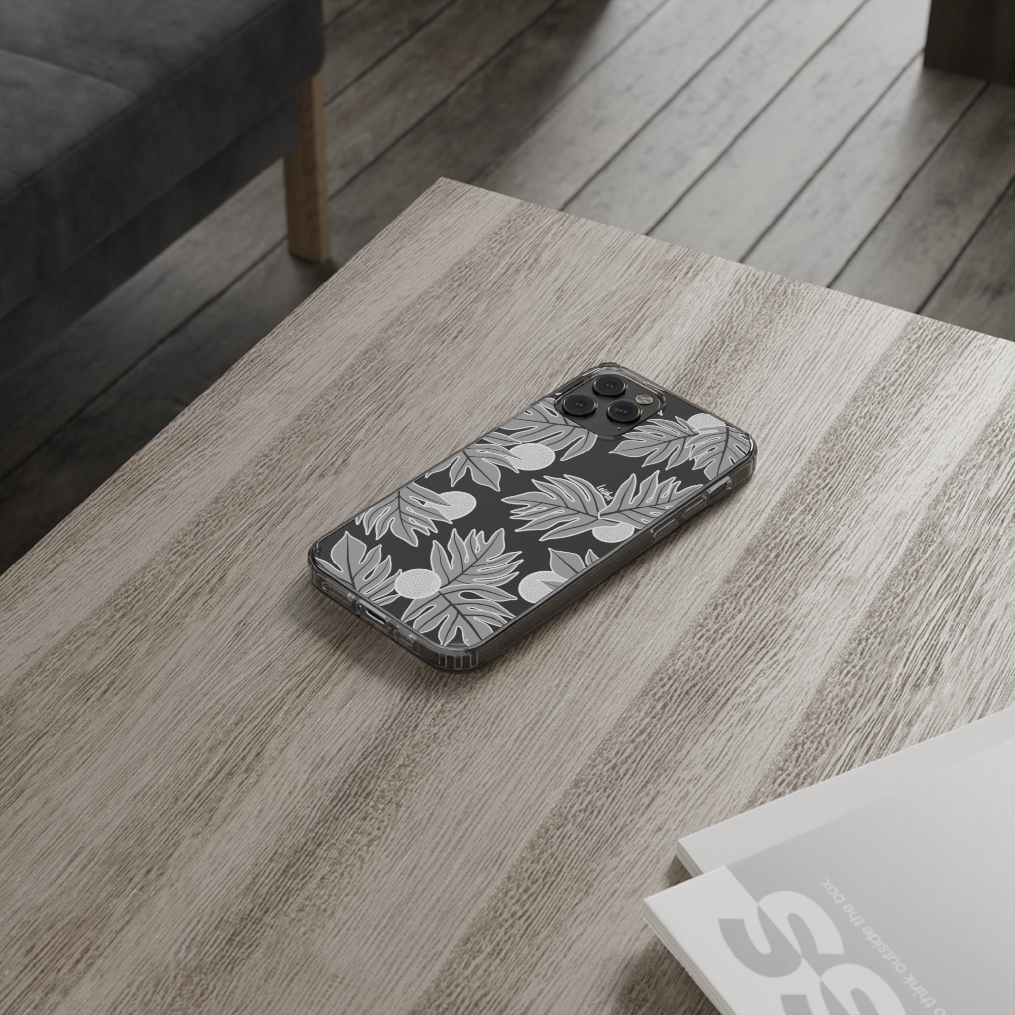 Premium Ulu Ke'oke'o Clear Phone Case - Shockproof & Scratch-Resistant Protective Cover for iPhone 14/13/12/11 Pro Max - Perfect for Outdoor Adventures, Travel & Daily Use