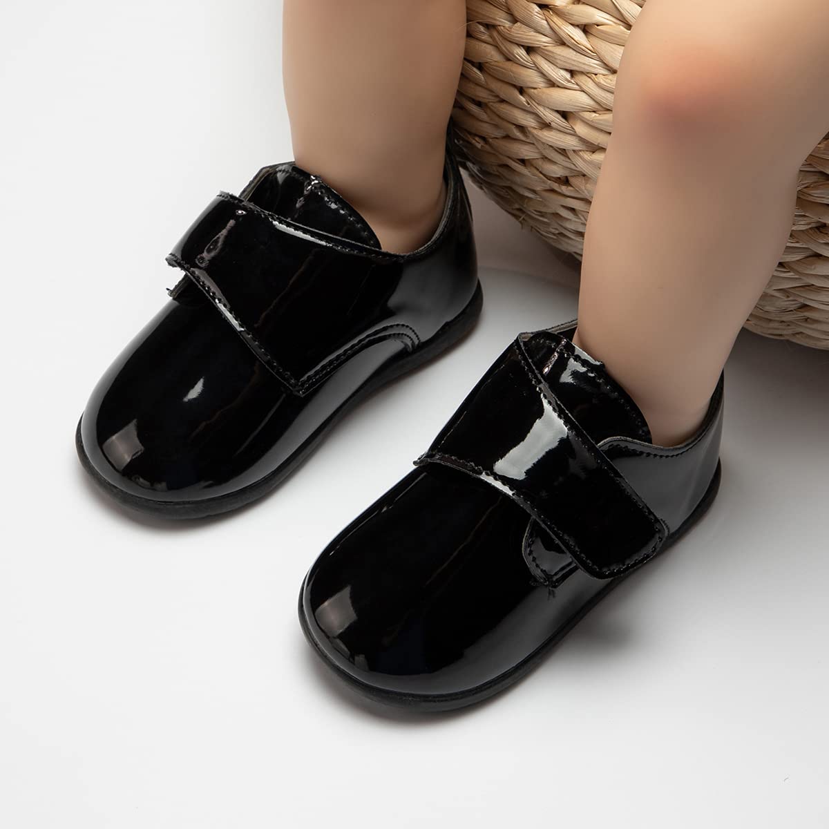 Ohsofy Baby Oxford Shoes - PU Leather Loafers with Soft Sole for Toddlers | Wedding & Dress Occasions