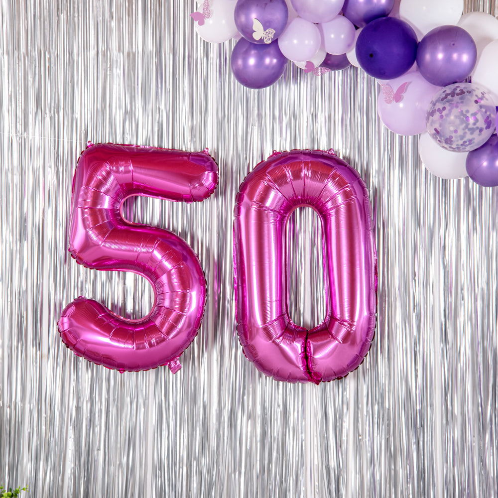 Balloonify Pink Mylar Number 5 Balloon - 40 Inch Large Foil Birthday Party Decoration - 1 Count Box - Perfect for Birthday Parties, Baby Showers & Anniversary Celebrations