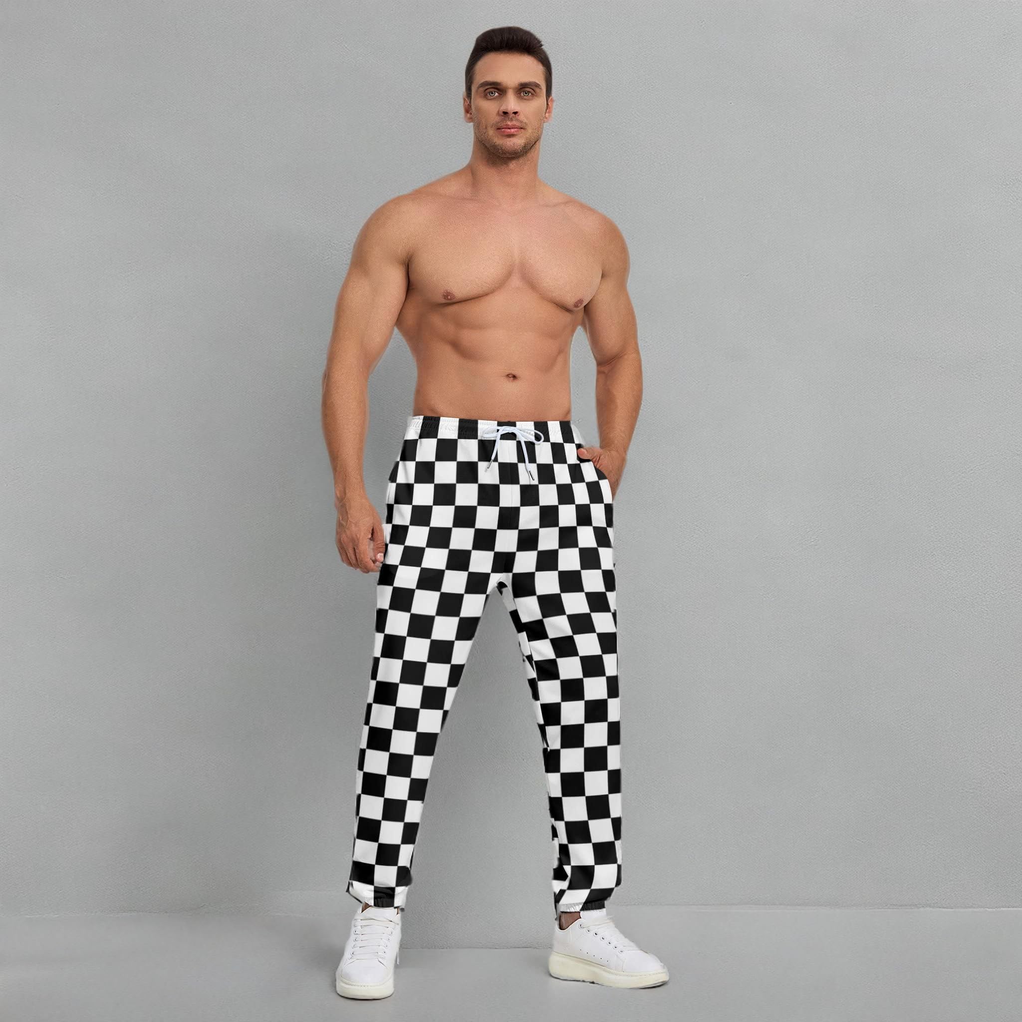 3D Printed Men's Sweatpants - Joggers with Drawstring & 2 Side Pockets - Comfortable Athletic Pants for Running, Gym, Lounge & Casual Wear