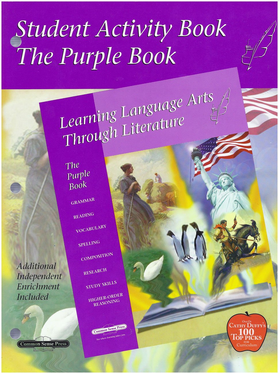 Learning Language Arts Through Literature - The Purple Student Activity Book for Homeschooling & Classroom Language Arts Curriculum