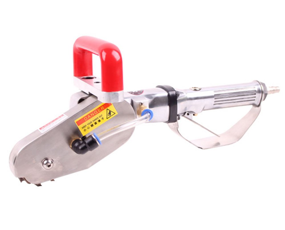 CGOLDENWALL QF-250 Pneumatic Cardboard Stripper Machine - Double Rows Single Tip Edge Cutter for Carton Box Waste Trimming (Ideal for Packaging, Shipping & Recycling Operations)