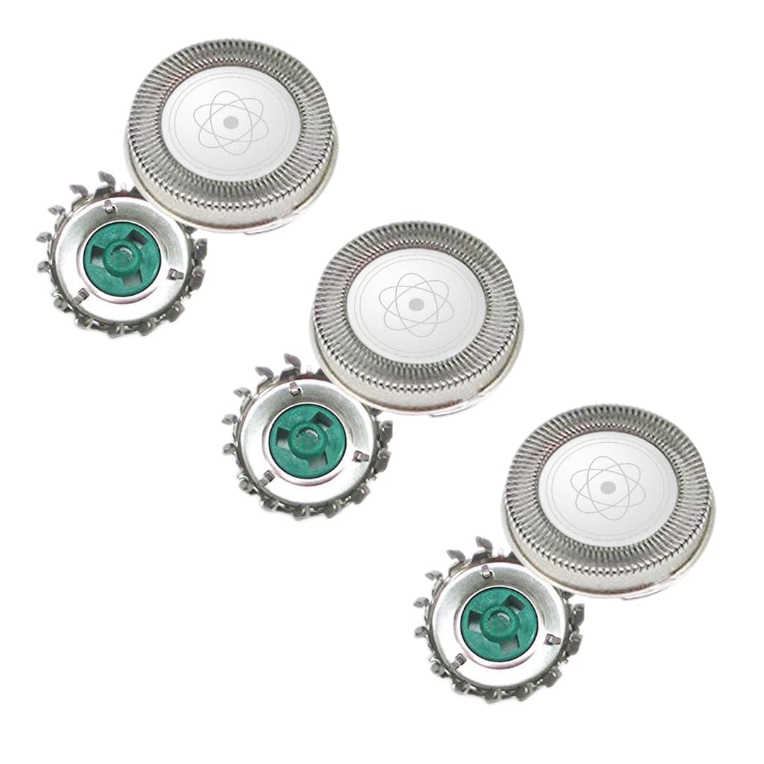 3-Pack Replacement Shaver Blades for Philips Norelco HQ64, HQ6070, HQ6073, HQ5710, 7310, PT720, PT726, PT725 - Compatible with Electric Razors for Men - Perfect for Travel, Home & Office Use