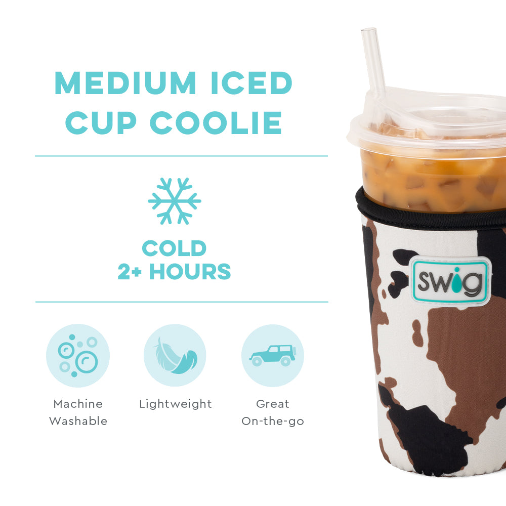 Hayride Medium Iced Cup Coolie - Insulated Beverage Sleeve for 16-20oz Tumblers, Perfect for Coffee, Tea & Cold Drinks - Great for Road Trips, Picnics & Outdoor Adventures