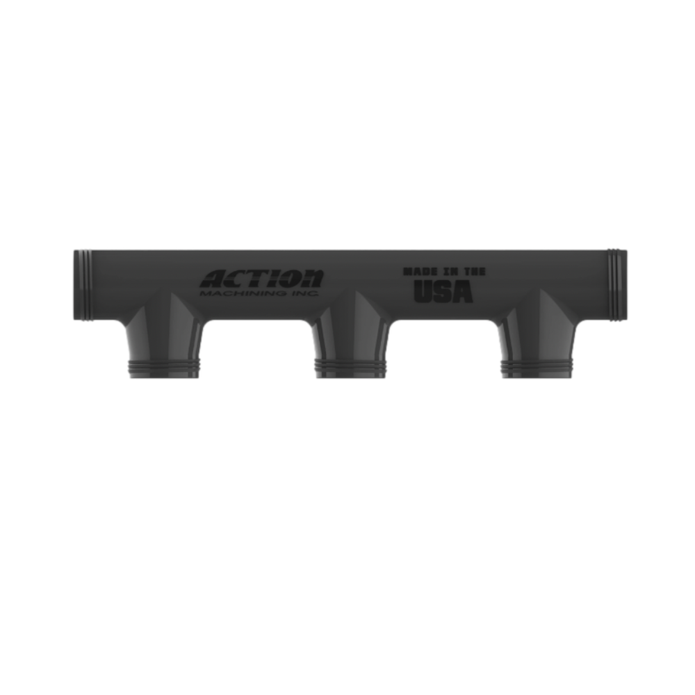 Action Machining 1 Inch Manifold - High-Quality CNC Machined Aluminum Manifold for Air & Hydraulic Systems | Perfect for Pneumatic Tools, Automotive & Industrial Applications