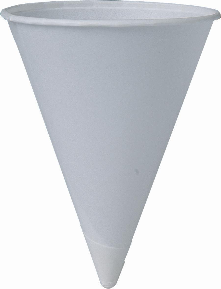 SOLO Cone Water Cups 4 oz - 200 Pack White Paper Cups for Cold Beverages - Disposable Party Cups for Lemonade, Iced Coffee, Juice & Water - Perfect for Picnics, BBQs, and Office Use