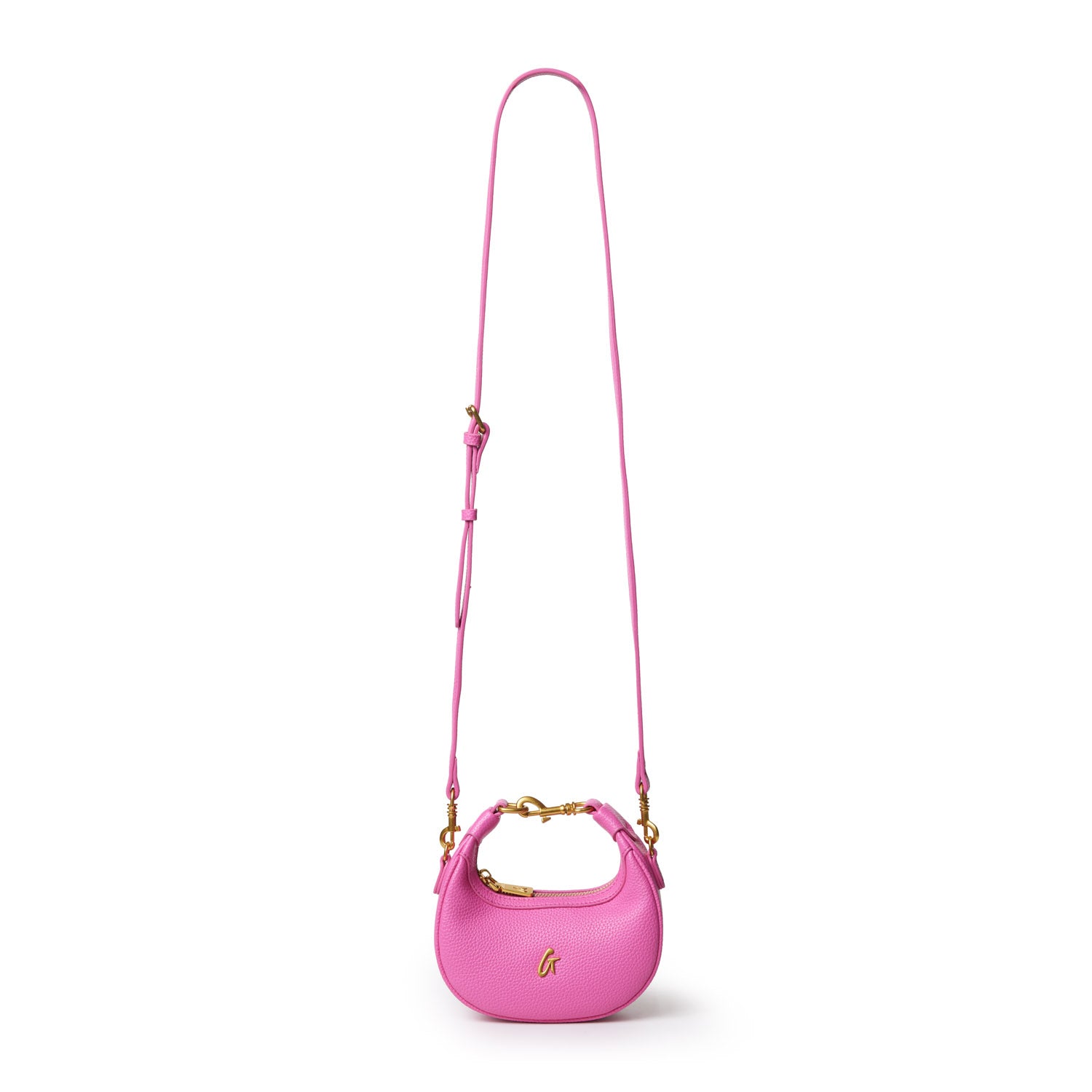 NANO PEBBLE HOBO BAG - Trendy Hot Pink Crossbody Purse for Women | Perfect for Everyday Use, Shopping & Travel Accessories