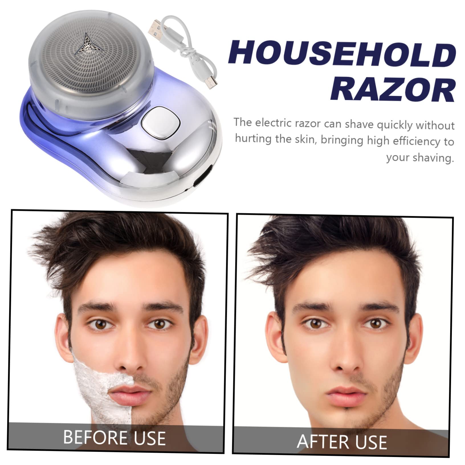 Men's Electric Body Hair Shaver - Rechargeable Travel Razor for Gentle & Smooth Shaving | Perfect for Gym, Travel & Quick Grooming at Home