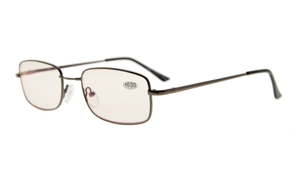 Eyekepper Computer Reading Glasses - Lightweight Titanium Frame with Spring Hinges for Men & Women - Perfect for Office Work, Screen Time & Reading