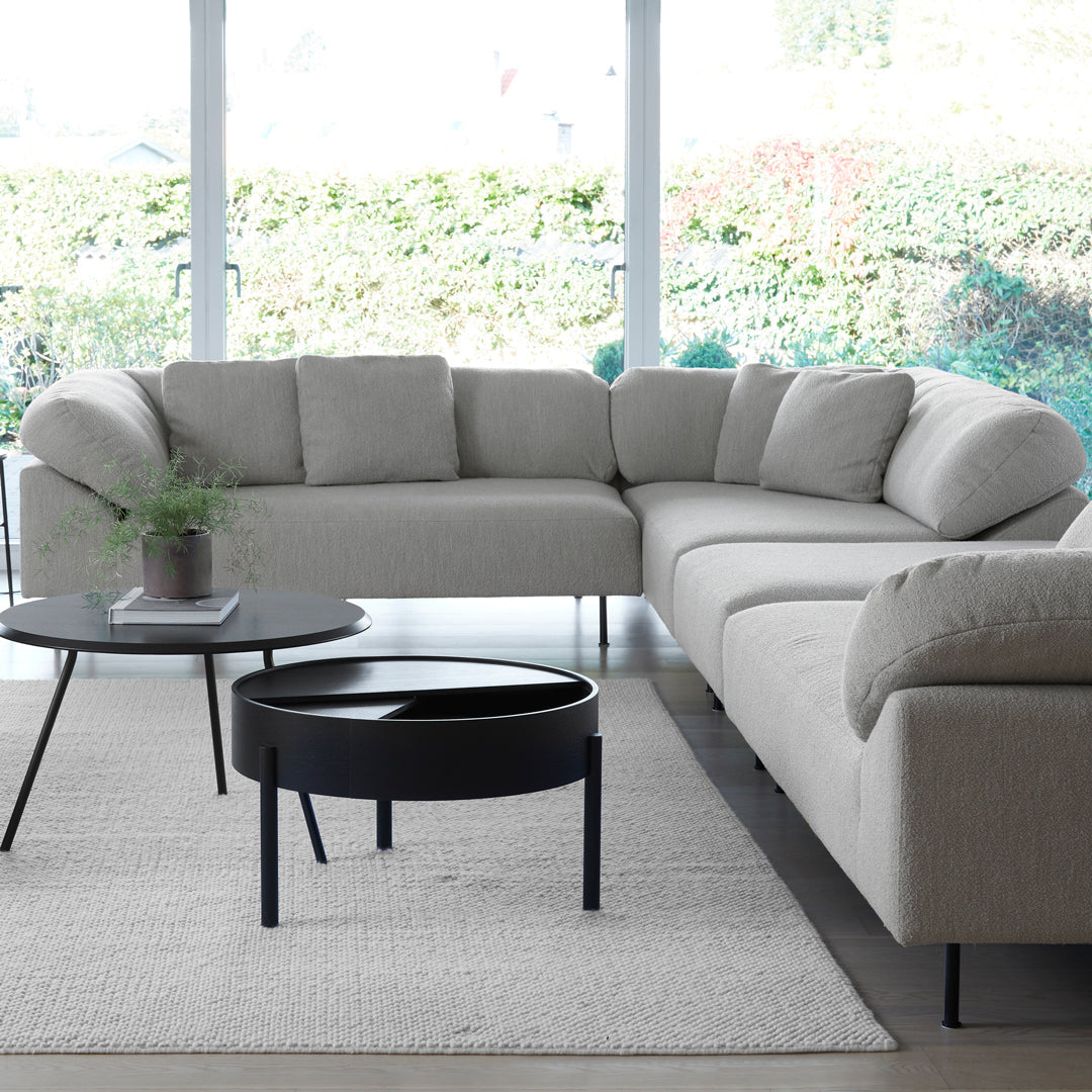 Modern Collar Pre-Configured Sectional Sofa with 7-Piece Setup - Perfect for Living Room, Family Room & Home Theater Seating