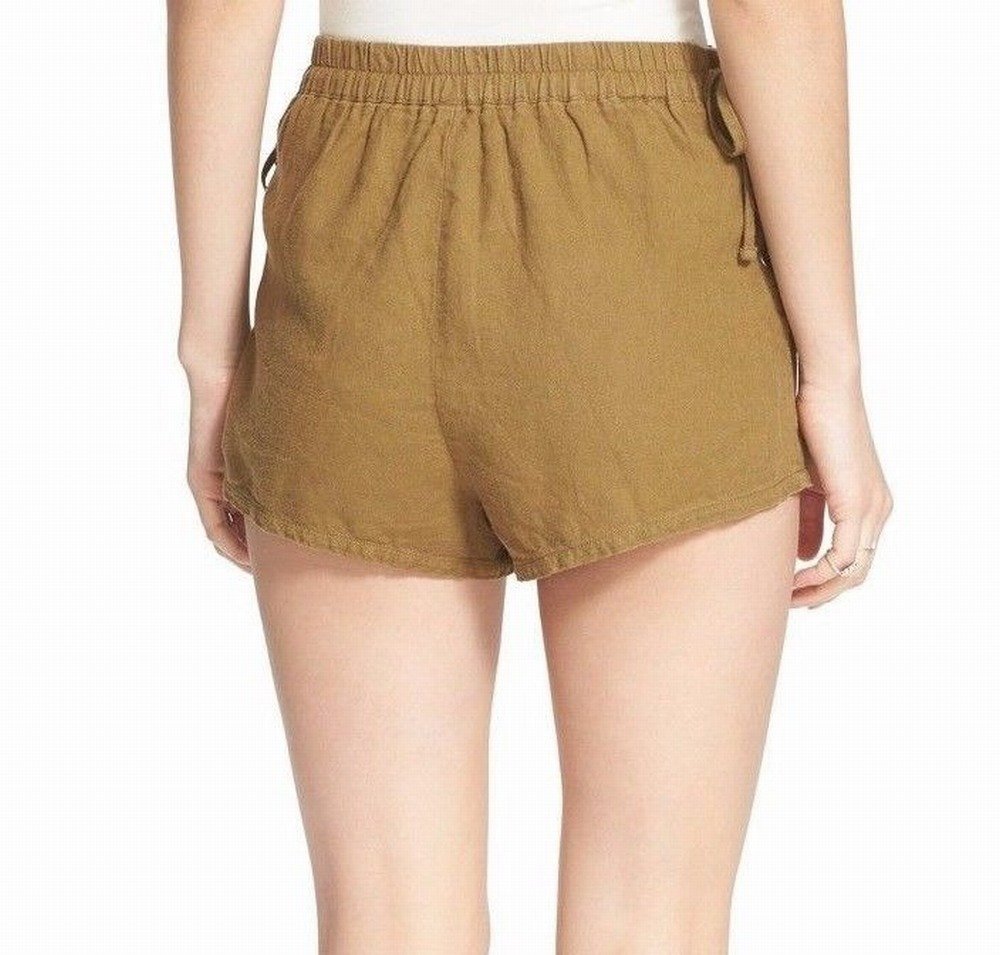 Free People Women's Silver Springs Shorts - Green, Medium | Casual Summer Shorts for Women, Perfect for Beach, Yoga & Outdoor Activities
