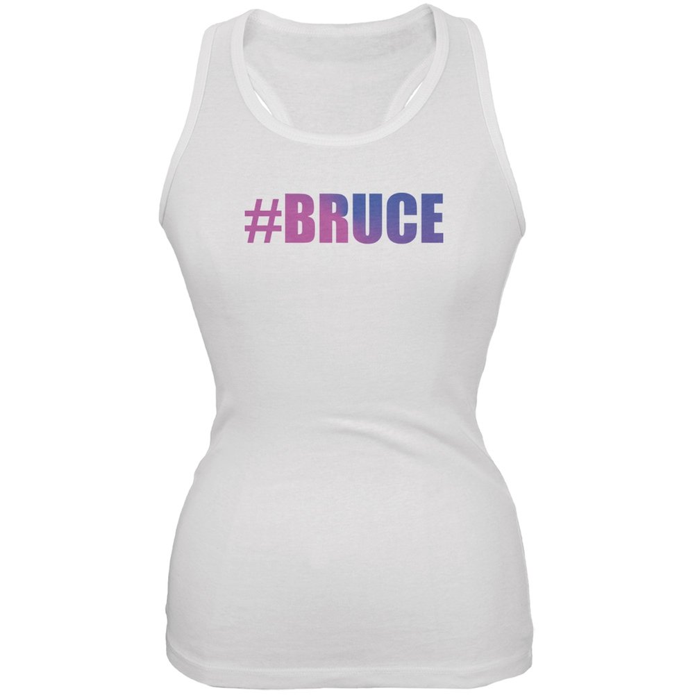 Old Glory Bruce Jenner Pride LGBTQ+ White Juniors Soft Tank Top - Perfect for Pride Parades, LGBTQ+ Events & Casual Summer Wear
