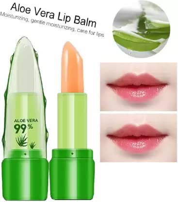 Professional Aloe Vera Lip Balm for Smooth & Pink Lips - Hydrating & Nourishing - Pack of 1 - Perfect for Dry Lips, Winter Care & Daily Moisturizing