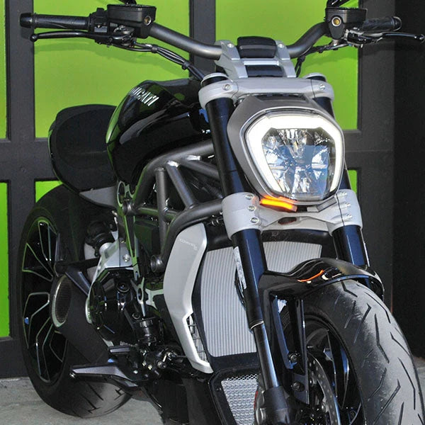 Ducati XDiavel Front Turn Signals LED Lights for Motorcycles (2016-Present) - Enhance Visibility & Safety for Night Riding and Urban Commuting