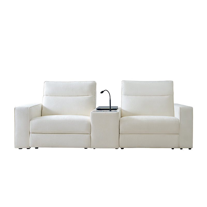 EliteNest Smart Reclining Theater Sofa with Built-in Bluetooth Speakers - Luxury Home Theater Seating for Movie Nights & Gaming Setup