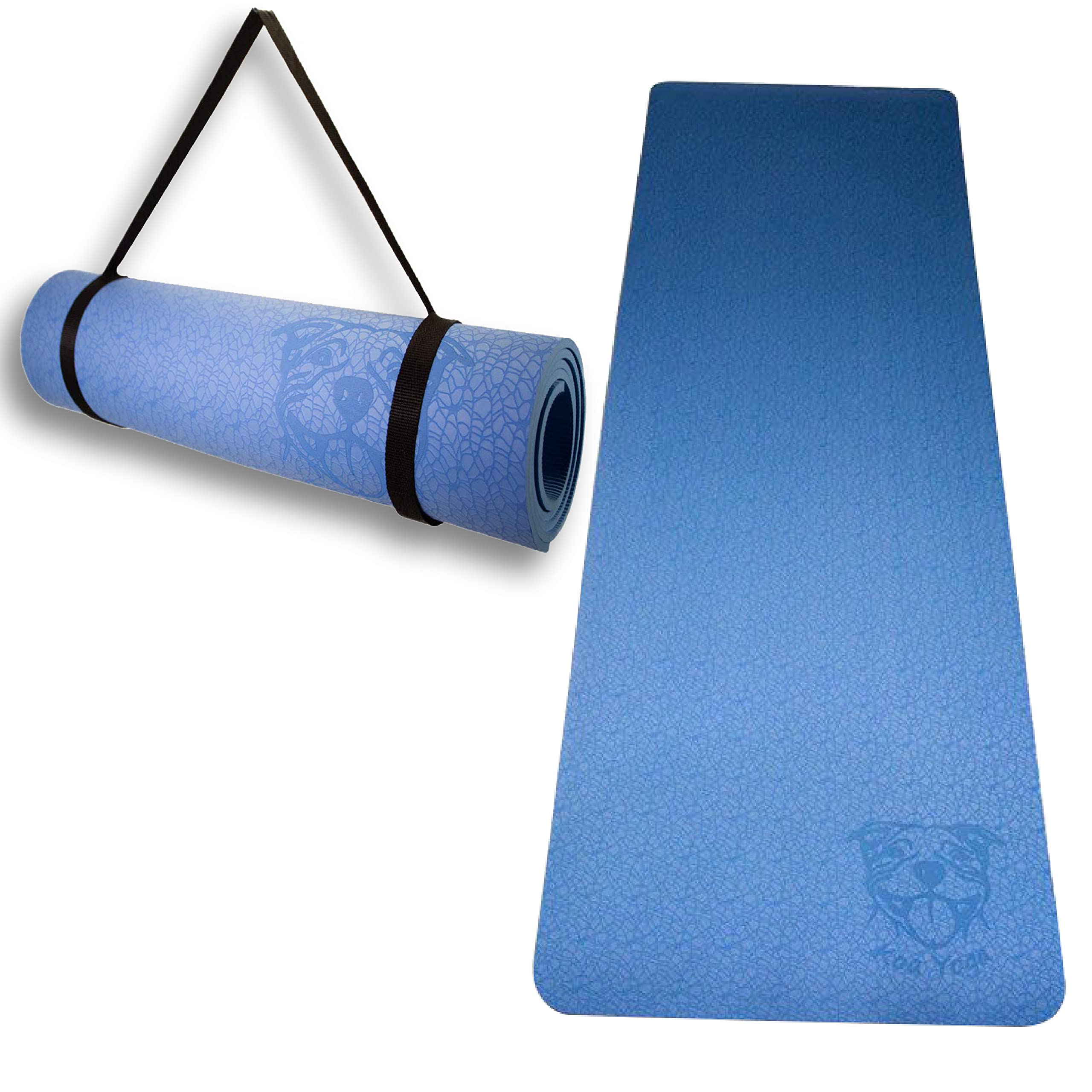 Premium Koa Yoga Mat - 6' x 2' x 8mm Thick TPE, Eco-Friendly, Non-Toxic & Non-Slip Exercise Mat for Home, Studio & Travel - Supports Charity with Every Purchase