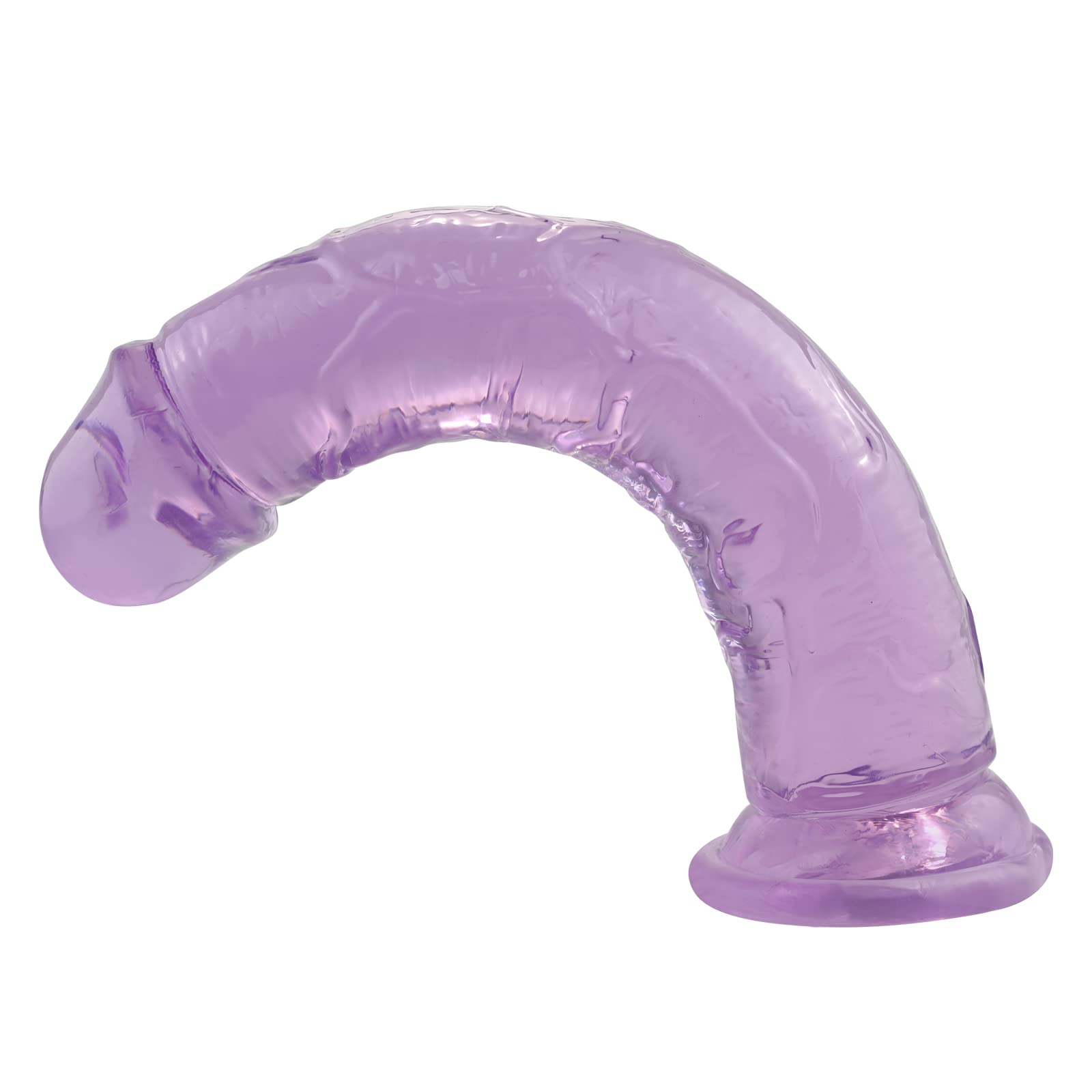 13 Inch Thick Realistic Dildo with Strong Suction Cup - Purple Jelly Anal Plug & G-Spot Vibrator for Women - Perfect for Solo Play, Couples Fun & BDSM Adventures