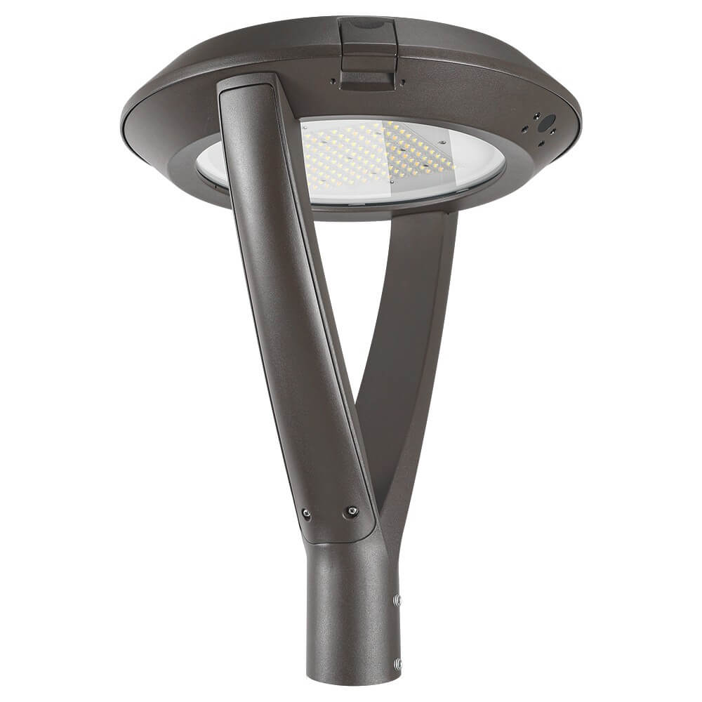 High-Efficiency LED Post Top Light - 10,500 Lumens, 75W Equivalent, 4W Selectable, 5000K/4000K CCT Options, 120-277V Wide Voltage - Perfect for Street Lighting, Parking Lots, and Outdoor Area Illumination