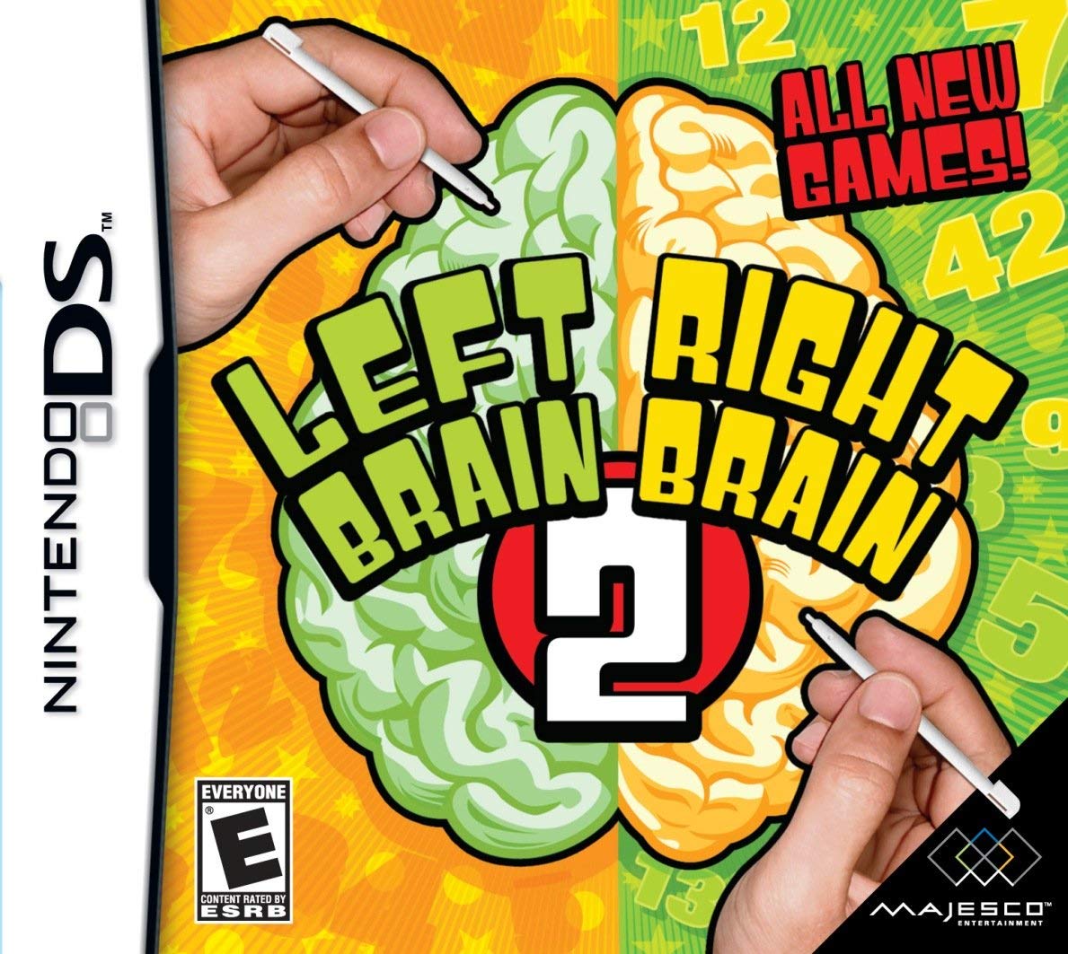 Refurbished Left Brain Right Brain 2 Game for Nintendo DS - Improve Memory & Logic Skills - Perfect for Family Game Nights & Brain Training Exercises