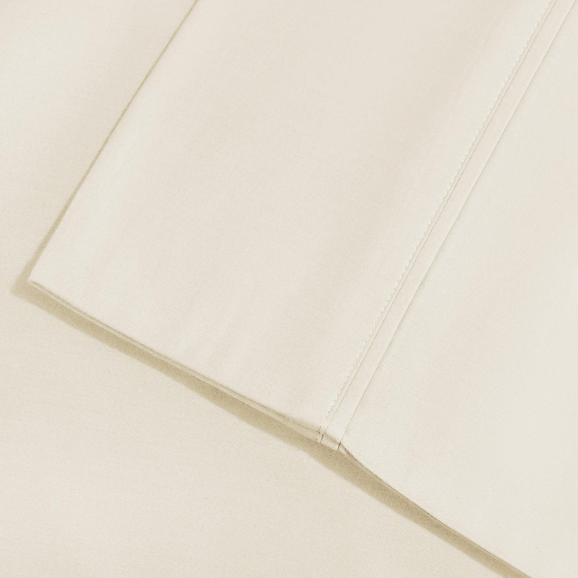 600 Thread Count Cotton Blend Solid Deep Pocket Sheet Set - Ultra Soft & Breathable Bed Sheets for Queen & King Size Beds - Perfect for Luxury Bedroom & Hotel Use