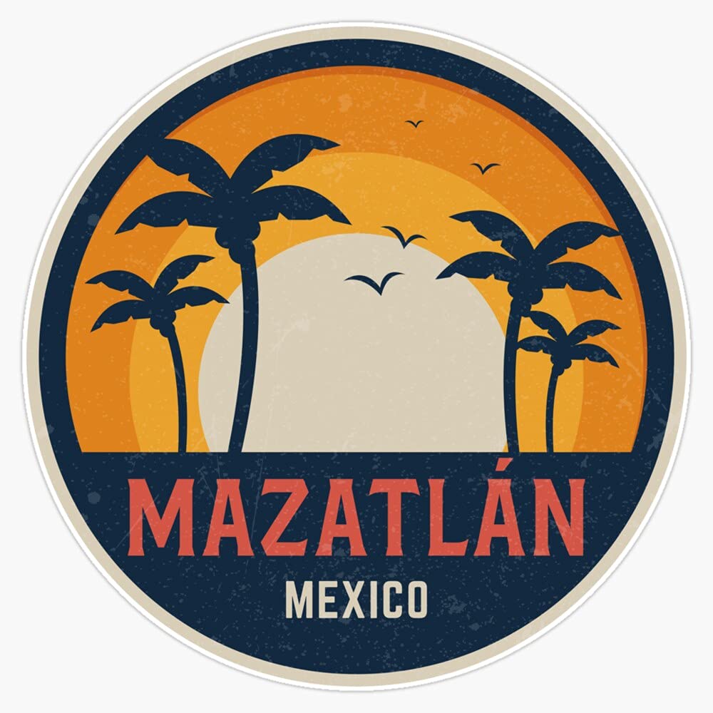 Waterproof Vinyl Sticker - Mazatlan Mexico Bumper Decal for Cars, Laptops & Windows (5 Inch) - Perfect for Travel Lovers, DIY Decor & Personalizing Devices