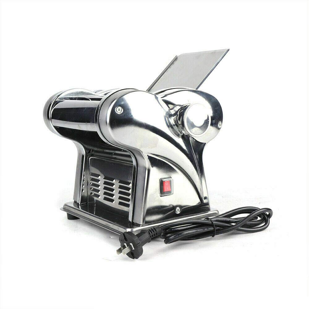 Commercial Electric Pasta Press Maker - Automatic Pasta Roller Machine for Noodles & Dumpling Skin - 110V 135W - Perfect for Restaurants, Bakeries & Home Kitchen Use