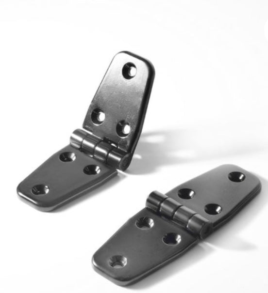 2-Pack Heavy Duty Hinges & Screws for Footrest - Durable Metal Hardware for DIY Furniture Repair, Home Office Chairs, and Recliners