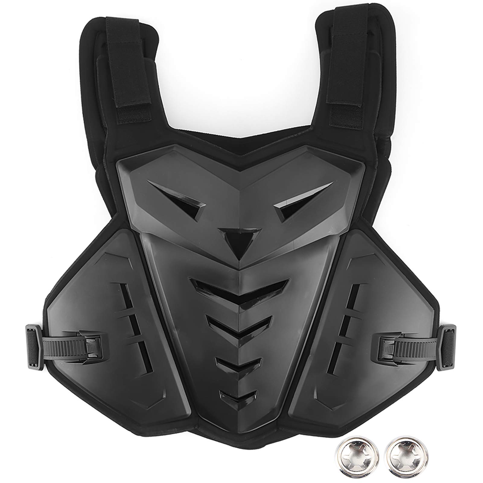 Shockproof Motorcycle Riding Vest - Chest & Back Protector for Men & Women - Comfortable & Durable Safety Gear for Motorcycling, Hiking & Outdoor Sports (Black) - Perfect for Adventure Riding & Off-Road Protection