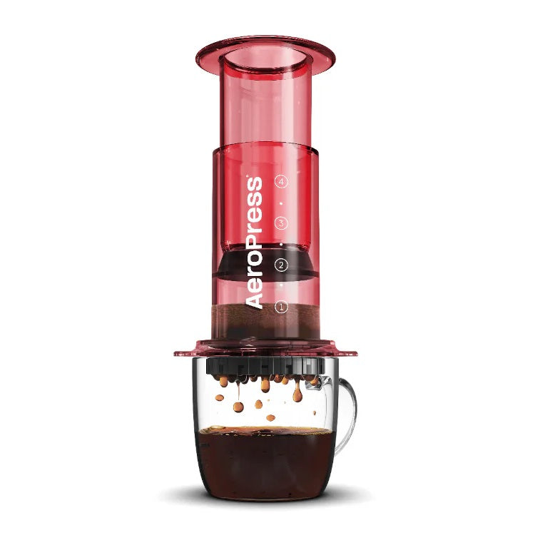 AeroPress Clear Colors Coffee and Espresso Maker - Portable Travel Coffee Press for Home, Office & Camping | Makes Rich Espresso & Smooth Coffee