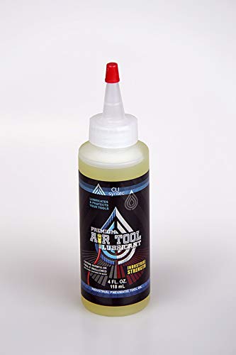 Premium Air Tool Lubricant - 4 FL. OZ. Industrial Pneumatic Tool Oil for Air Compressors, Nail Guns & Power Tools - Extends Tool Life & Prevents Rust