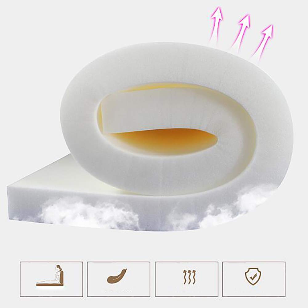 Cotton Fabric Bed Head Cushion Pillow - Large 190×58cm Backrest for Double Bed - Modern Yellow Reading Pillow for Comfortable Support in Bed, Sofa or Floor