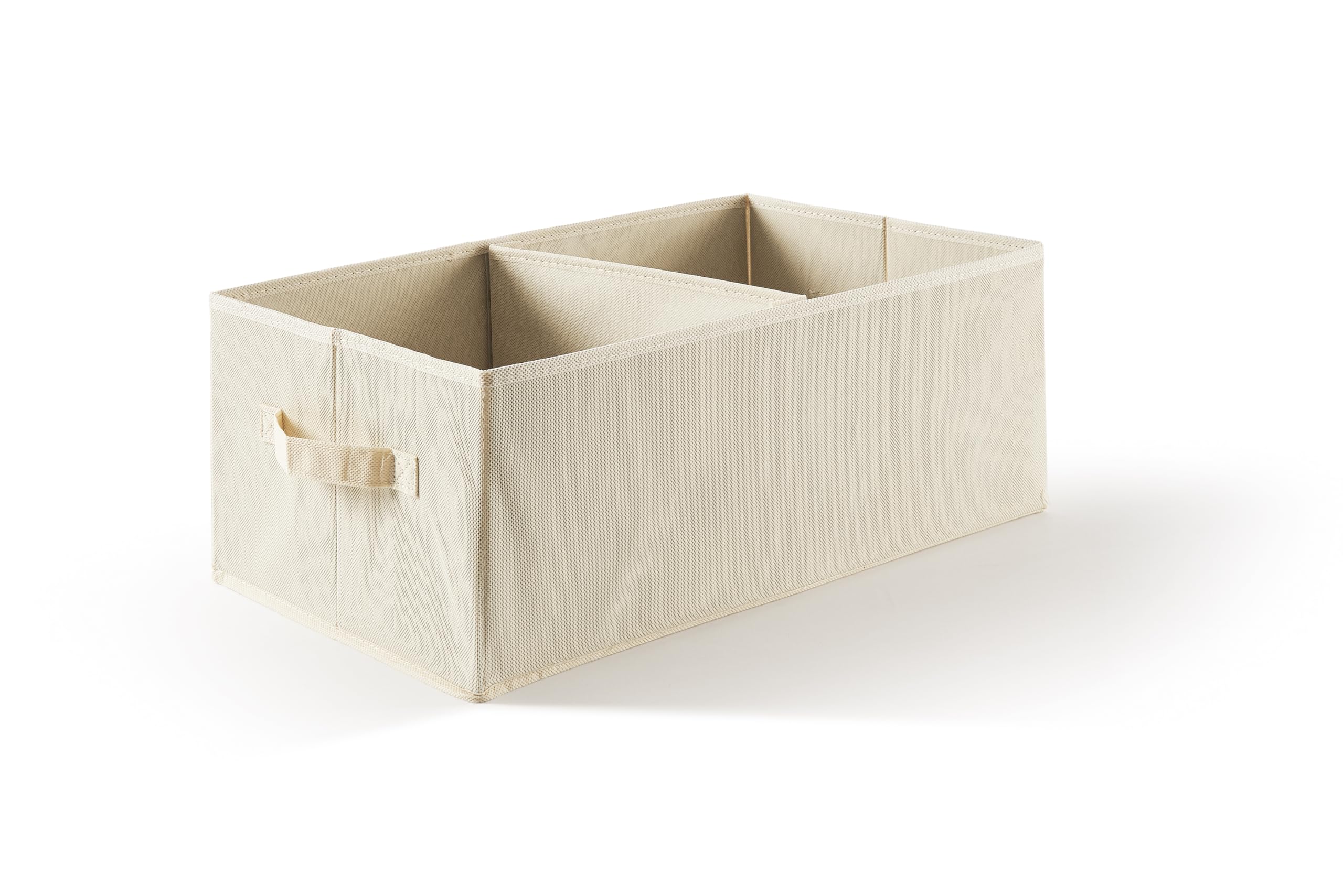 Perfetto Organizer TNT Drawer Easybox - 30 x 50 x 20 cm Storage Box, Beige/Ecru, One Size - Perfect for Closet, Underbed & Office Organization