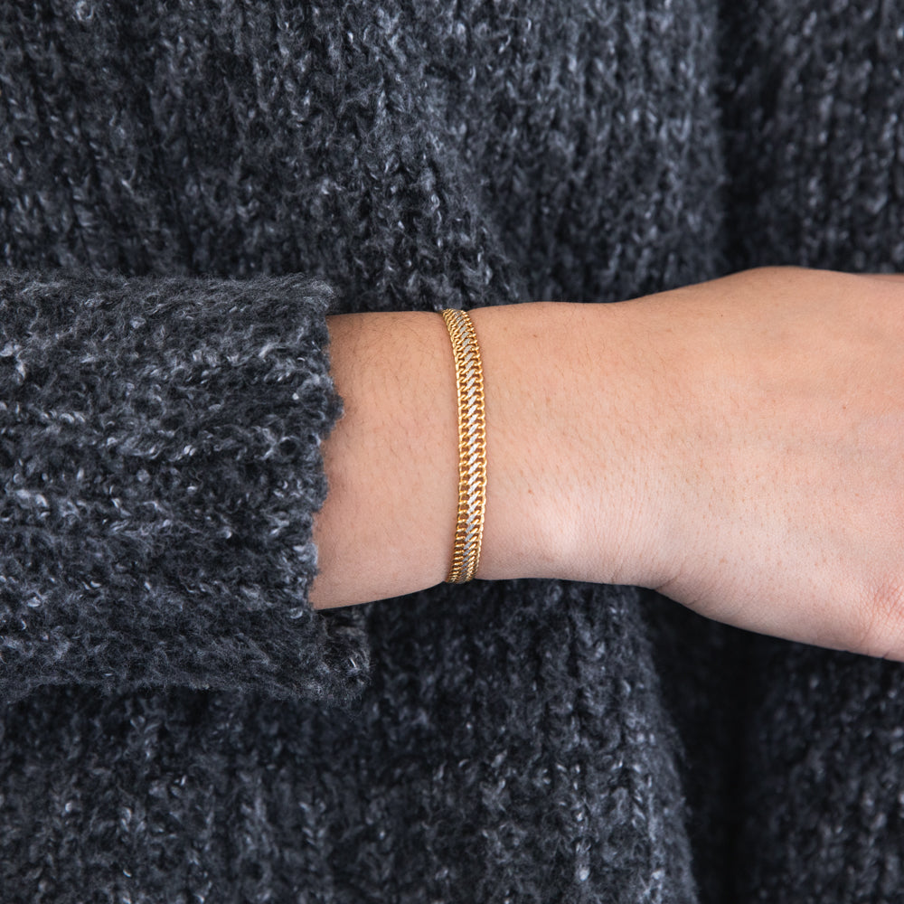 9ct Gold Filled 19cm Wheat Chain Bracelet for Women - Elegant Stackable Jewelry for Everyday Wear & Special Occasions
