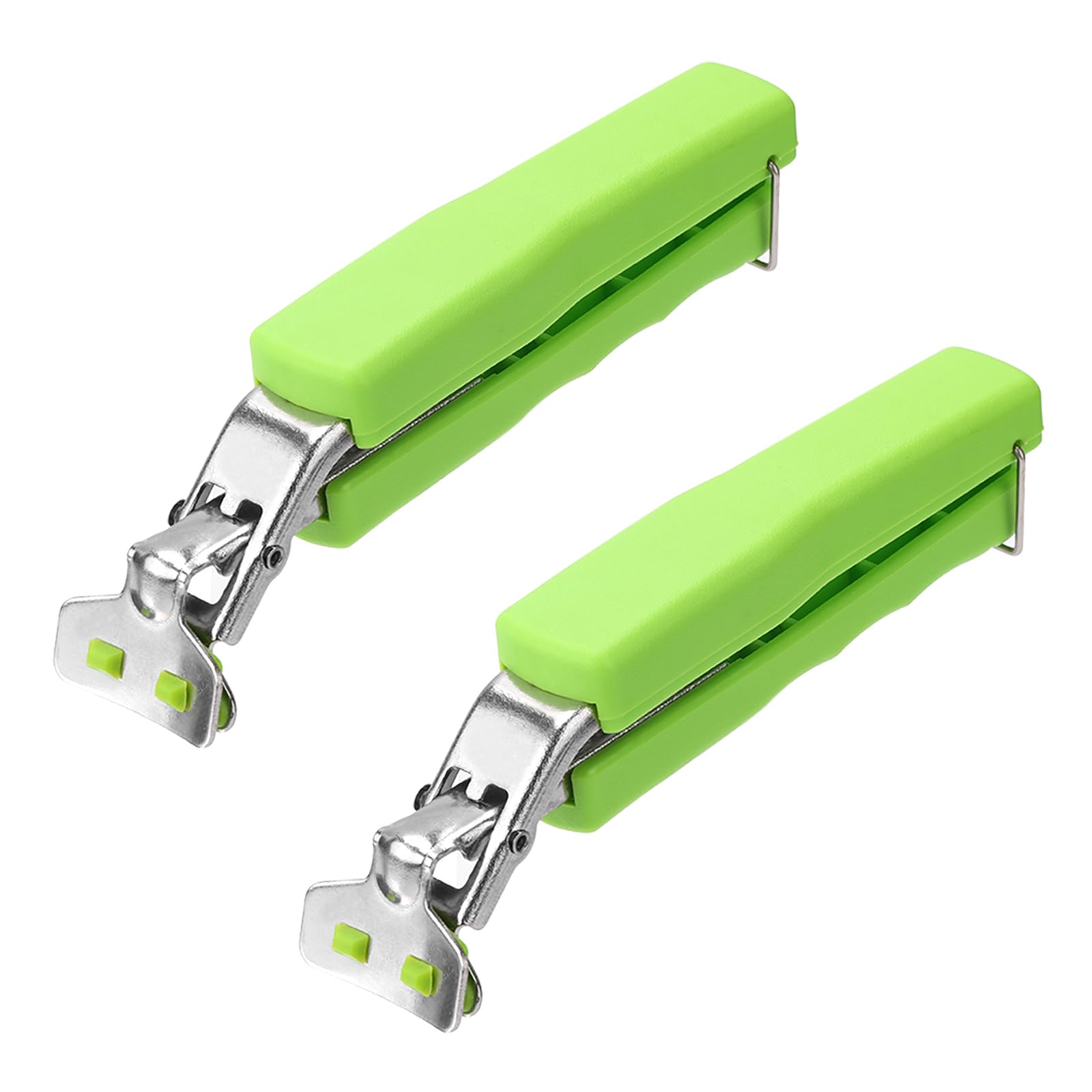 2 Pack Hot Plate Gripper Clips - Heat Resistant Bowl Tongs for Moving Hot Pots, Pans, Pizza Dishes & Air Fryer Trays - Microwave & Oven Safe Kitchen Tool for Serving Food (Green) - Perfect for Baking, Cooking & Serving Hot Dishes Safely